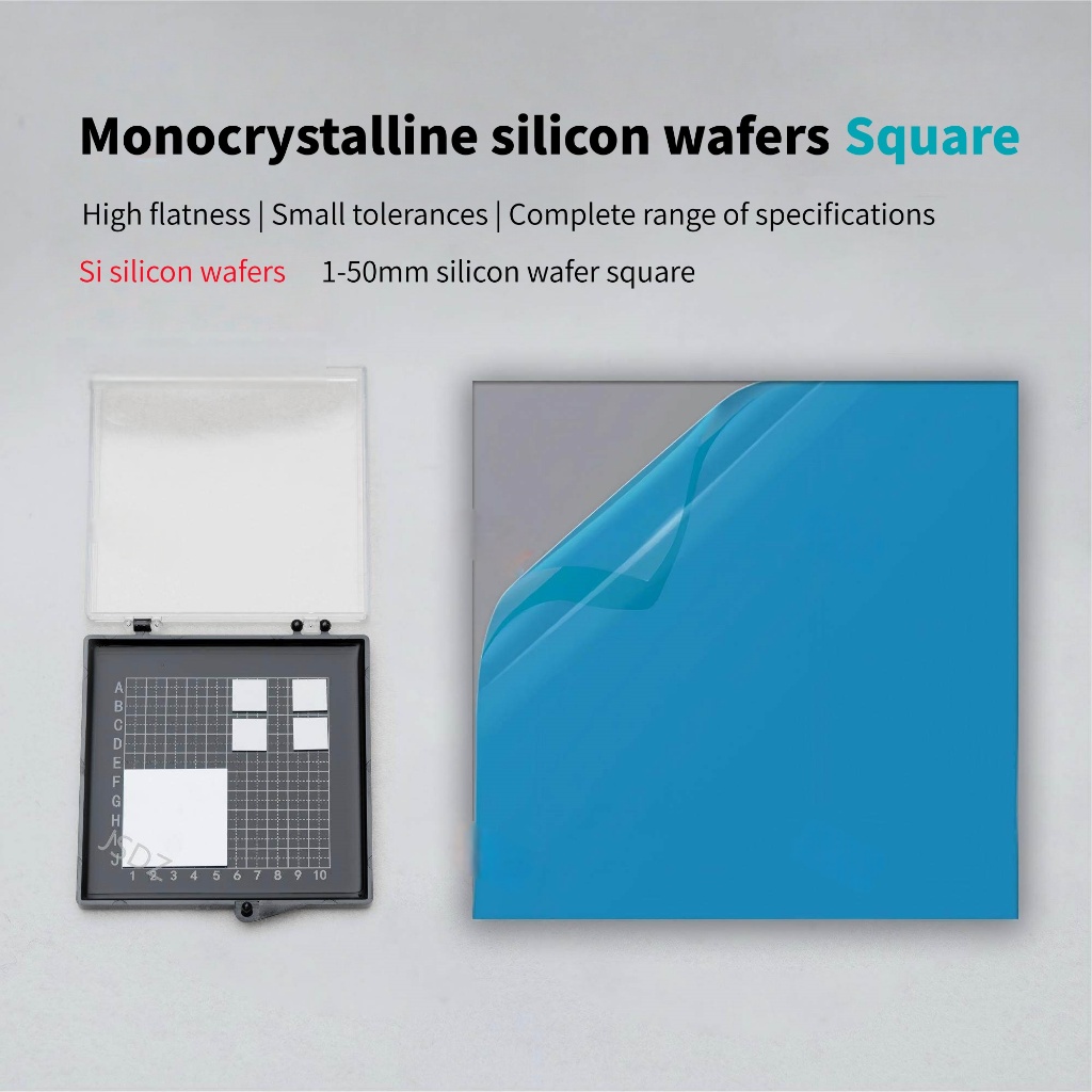 High Purity Square Silicon Wafer SEM Electron Microscopy AFM Atomic Force XPS Monocrystalline Silico