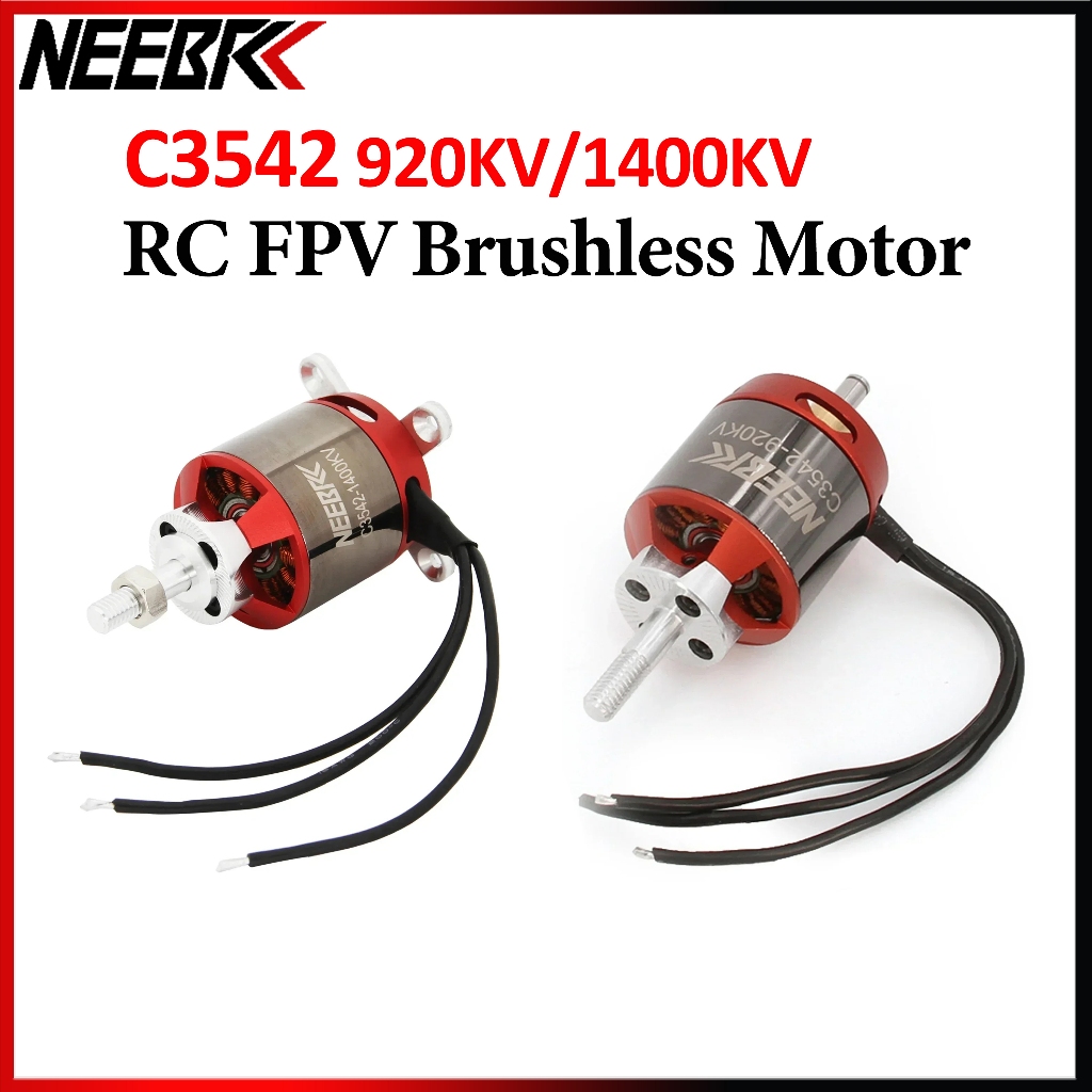 NEEBRC 3542 920KV/1400KV Outrunner มอเตอร์ไร้แปรง 2-4S สําหรับ RC Fixed-wing FPV Drone เครื่องร่อนชิ