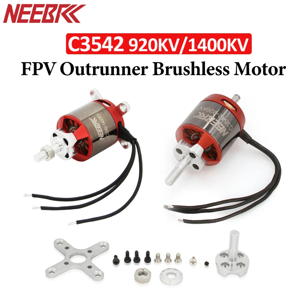 NEEBRC 3542 920KV/1400KV Outrunner มอเตอร์ไร้แปรง 2-4S สําหรับ RC Fixed-wing FPV Drone Glide เครื่อง