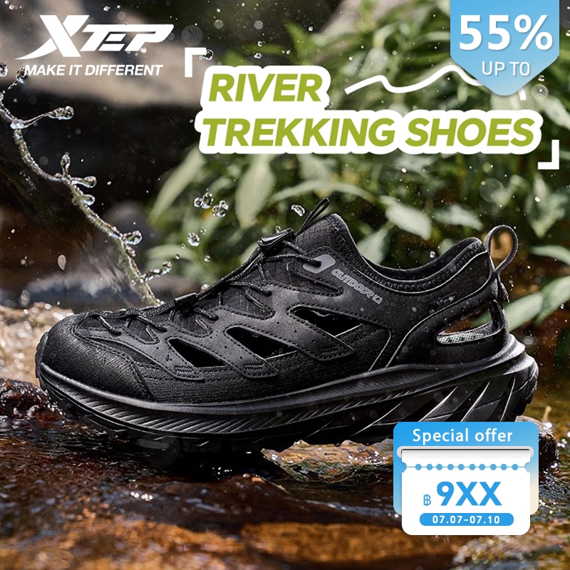 【xtep】River trekking shoes | รองเท้าผู้ชายรองเท้าแตะฤดูร้อนกลางแจ้งกีฬารองเท้าชายหาด