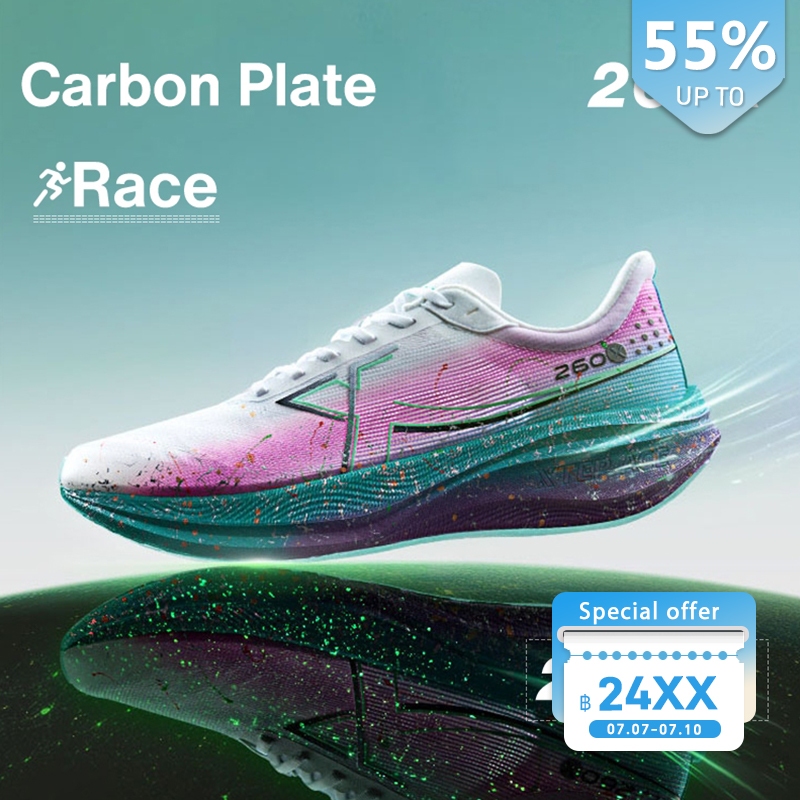 XTEP 260X รองเท้าวิ่งผู้หญิง Rebound over 85% Race Training แผ่นคาร์บอนรองเท้าวิ่งมาราธอนสําหรับผู้หญิง