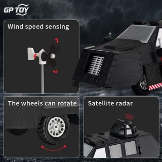 GPTOY TIV2 Tornado Storm Chaser ชุดของเล่น, 3D พิมพ์ Tornado Monster รูปพายุไล่ยานพาหนะ,สะสมจอแสดงผลของขวัญ