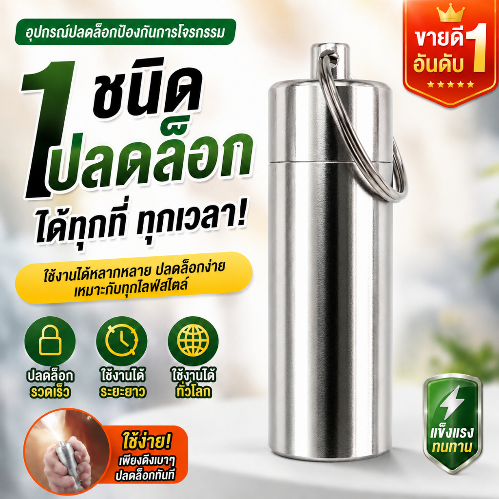 ตัวปลดล็อกตะขอกันขโมย แม่เหล็กปลดล็อก STOP LOCK ปลดล็อกตะขอสินค้า ตัวกันขโมย 3 แบบ อุปกรณ์ร้านค้า ซูเปอร์มาร์เก็ต ร้านมือถือ ร้านเครื่องเขียน พกพาสะดวก พร้อมพวงกุญแจ K333