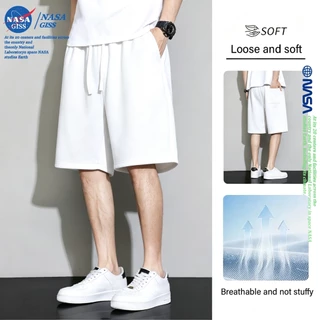 NASA กางเกงขาสั้นชายหญิง สไตล์ลำลอง summer Shorts ผ้านุ่ม หลวมและระบายอากาศ ทรงสวย ใส่สบาย