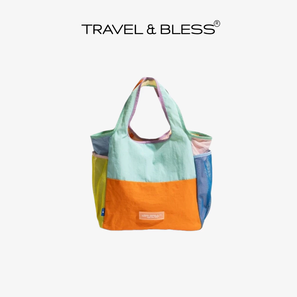 [HOT] T&B Niche Design Waterproof Nylon Portable Handbag Lightweight Shopping Commutting Handbag for Women #493
