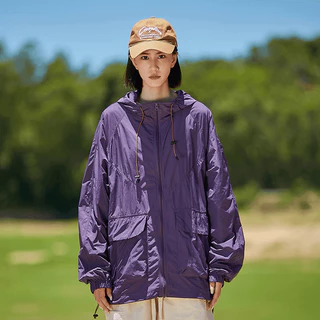 URBANME UPF50+ เสื้อแจ็คเก็ตป้องกันแสงแดดอินเทรนด์ – เสื้อฮู้ด UV ระบายอากาศได้, เสื้อแจ็คเก็ตสไตล์ Outdoor & Street น้ําหนักเบา
