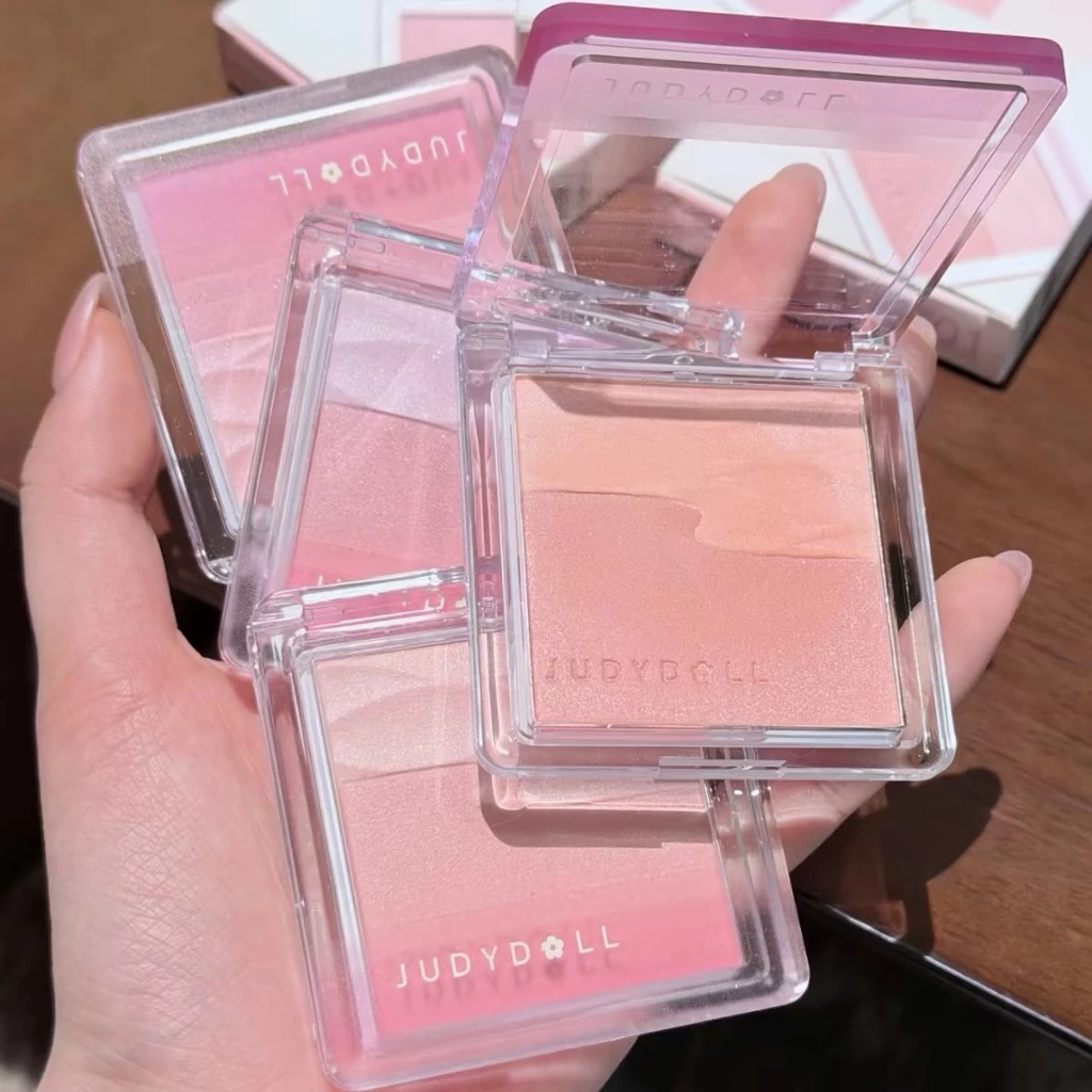 Judydoll Satin Gloss พาเลทบลัชออนสองสี Expansion Shrink Color Blush Cream