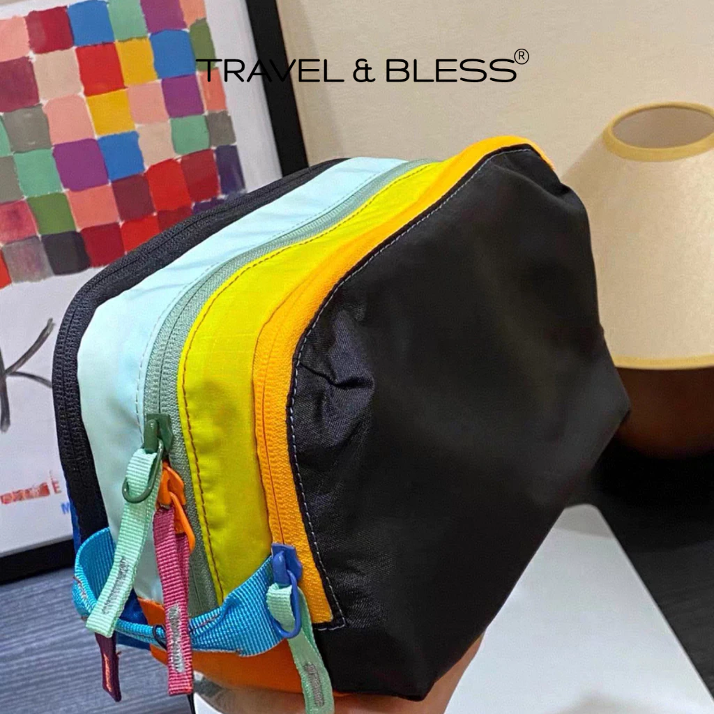[ขายดี] T&B กระเป๋าเครื่องสําอางมัลติฟังก์ชั่นความจุขนาดใหญ่ Travel Vacation Toiletry Storage Bag พร้อมหลายชั้น #2506