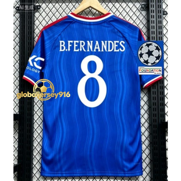 [รุ่นแฟนๆ]2026/27 แมนเลียน เยือน เสื้อฟุตบอล ผู้ชาย ชุด ชุดฟุตบอล 8#B.เฟอร์นันเดส