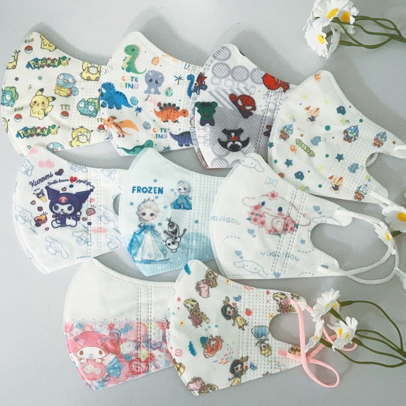 【พร้อมส่ง】หน้ากากอนามัย ลายการ์ตูนเป็ด 3D 50 ชิ้น สําหรับเด็กผู้ชาย และเด็กผู้หญิง (อายุ 0-3 ปี) (บรรจุภัณฑ์อิสระ) 4D