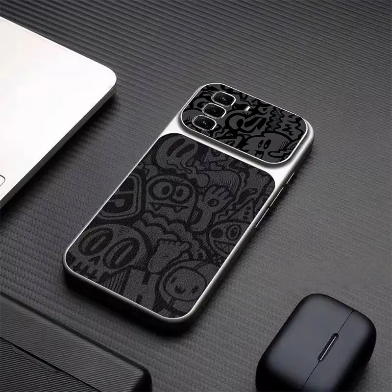 สําหรับ INFINIX ร้อน 50 PRO + 4G Matte หนัง Finish เคสโทรศัพท์ Texture Graffiti Streetwear การ์ตูน Soft TPU กันกระแทก Cove Full กล้องเลนส์ป้องกัน Slim Fit Anti-Scratch Pr