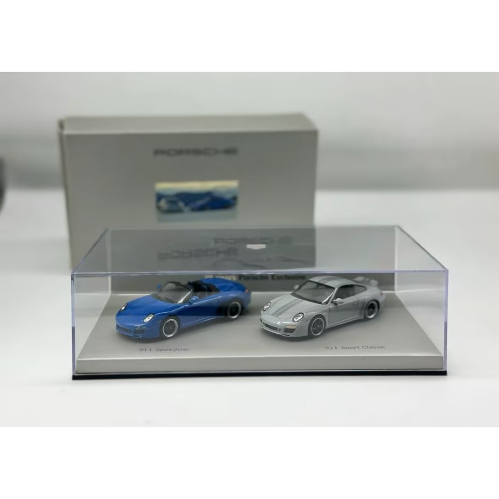 1: 43 Mini Cut Porsche 911 speedster 911 sc sport classic & Porsche 997 Porsche Official Dual Car Se