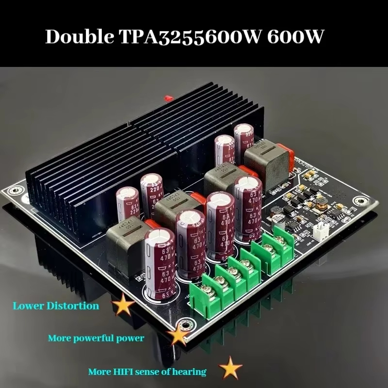⭐⭐⭐SAMP-200/SAMP-300 Dual-Core TPA3255 เครื่องขยายเสียง 2x600W High-Power Hi-Fi Audiophile รุ่นประหยัดพลังงาน