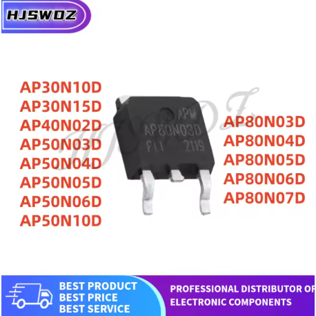 5PCS TO252 AP30N10D AP30N15D AP40N02D AP50N03D AP50N04D AP50N05D AP50N06D AP50N10D AP80N03D AP80N03D