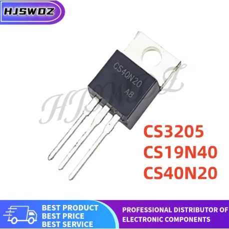 5PCS CS19N40 CS40N20 CS3205 TO-220 MOSFET Field effect tube ทรานซิสเตอร์ยี่ห้อใหม่ในสต็อก