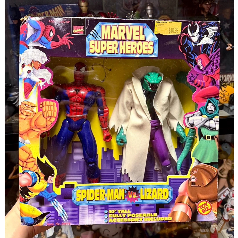 Toybiz Marvel Spider-Man และ Doctor Lizard Action Figures