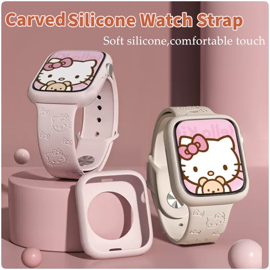 Carved Cat Strap For สาย Huawei Watch Fit 5 Strap Silicone Huawei Watch Fit 5 pro สาย เคส Huawei Watch Fit 4 สาย Huawei Fit 5 Case สาย Huawei band 11 pro Strap เคส Huawei band 11 สาย Huawei Watch fit 3 Case Huawei Watch Fit 2 สาย Huawei band 11 Strap