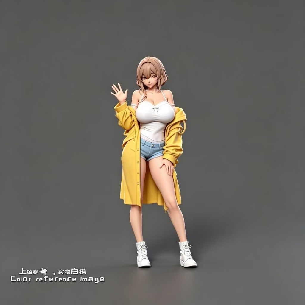 1: 64 Miniature สีขาวรุ่น Miniature ตุ๊กตาทรายตารางรถฉากการจับคู่เดสก์ท็อปตกแต่งภาพวาด Unpainted รุ่นตุ๊กตา