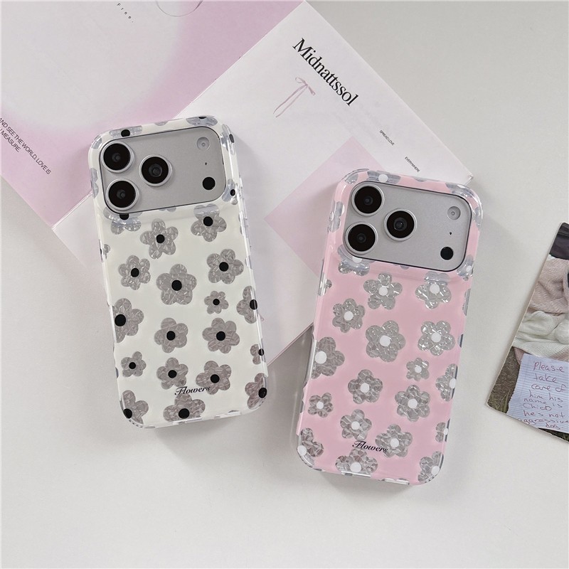 IPhone 17 Pro max เคสโทรศัพท์กระบวนการ IMD ลายดอกไม้ Aurora
