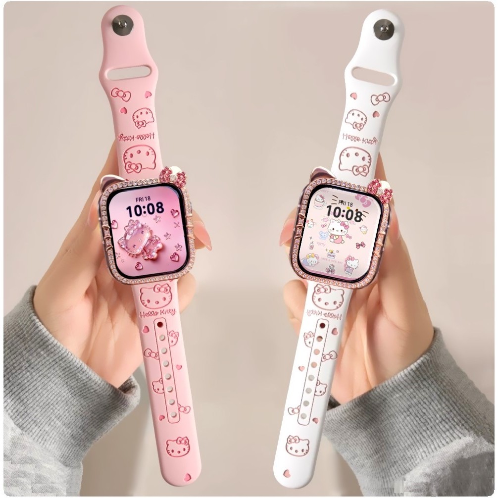 Carved Cat Strap Case For Huawei Watch Fit 5 สาย Soft สาย Huawei Watch Fit 5 pro Strap สาย Huawei Watch Fit 4 Strap Bling Huawei Watch Fit 5 เคส Huawei Fit 5 pro Strap Rubber Huawei Watch Fit 3 สาย Huawei band 11 pro Strap Plastic Huawei band 11 สาย