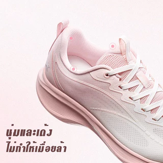 XTEP Milk Candy รองเท้าวิ่งผู้หญิงใหม่ ผ้าตาข่ายระบายอากาศ พยุงโค้งเท้า ลดแรงกระแทก