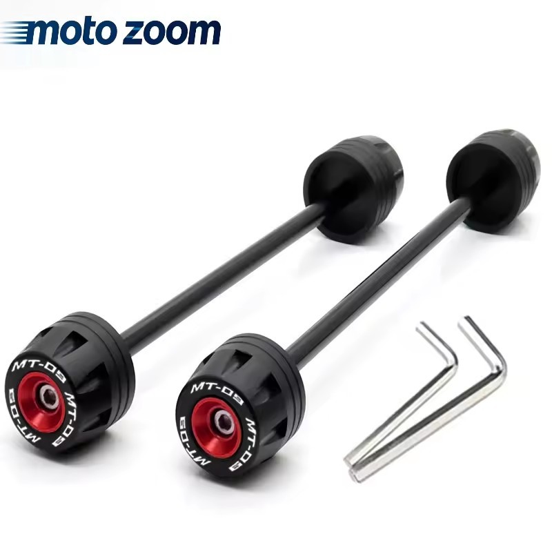 ด้านหลังเพลาหน้าส้อม Crash Slider รถจักรยานยนต์ล้อสําหรับ YAMAHA MT-09 FZ-09 2014-2020 MT09 FZ09 MT0