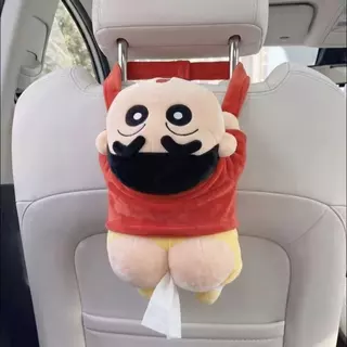 Crayon Shin-Chan Plush บทคัดย่อกล่องกระดาษทิชชูรถกล่องกระดาษกล่องเก็บตกแต่ง