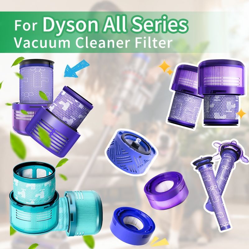 ตัวกรองทดแทนสําหรับ Dyson V6 V7 V8 V10 V11 V12 เครื่องดูดฝุ่นกรองล้างทําความสะอาดได้ HEPA อะไหล่
