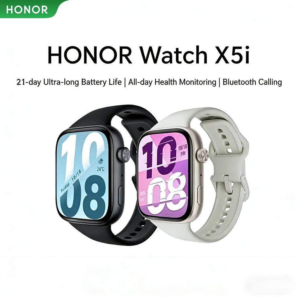 HONOR Watch X5i Smart Watch | 21-Day Battery | 1.97" AMOLED Screen | Bluetooth Call | Health Monitor