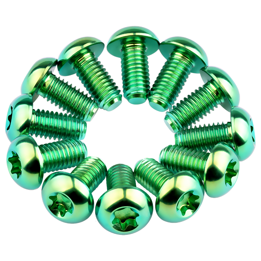 Wanyifa 12 ชิ้นไทเทเนียม Ti Bolt M5x10 12 มม. ที่ใส่ขวด T25 Torx หัวสกรูสำหรับอุปกรณ์ขี่จักรยาน — صورة 8