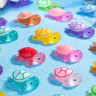 เครื่องประดับเต่าเรืองแสงเรืองแสงใน Dark Micro ภูมิทัศน์ Fairy Garden DIY Decor
