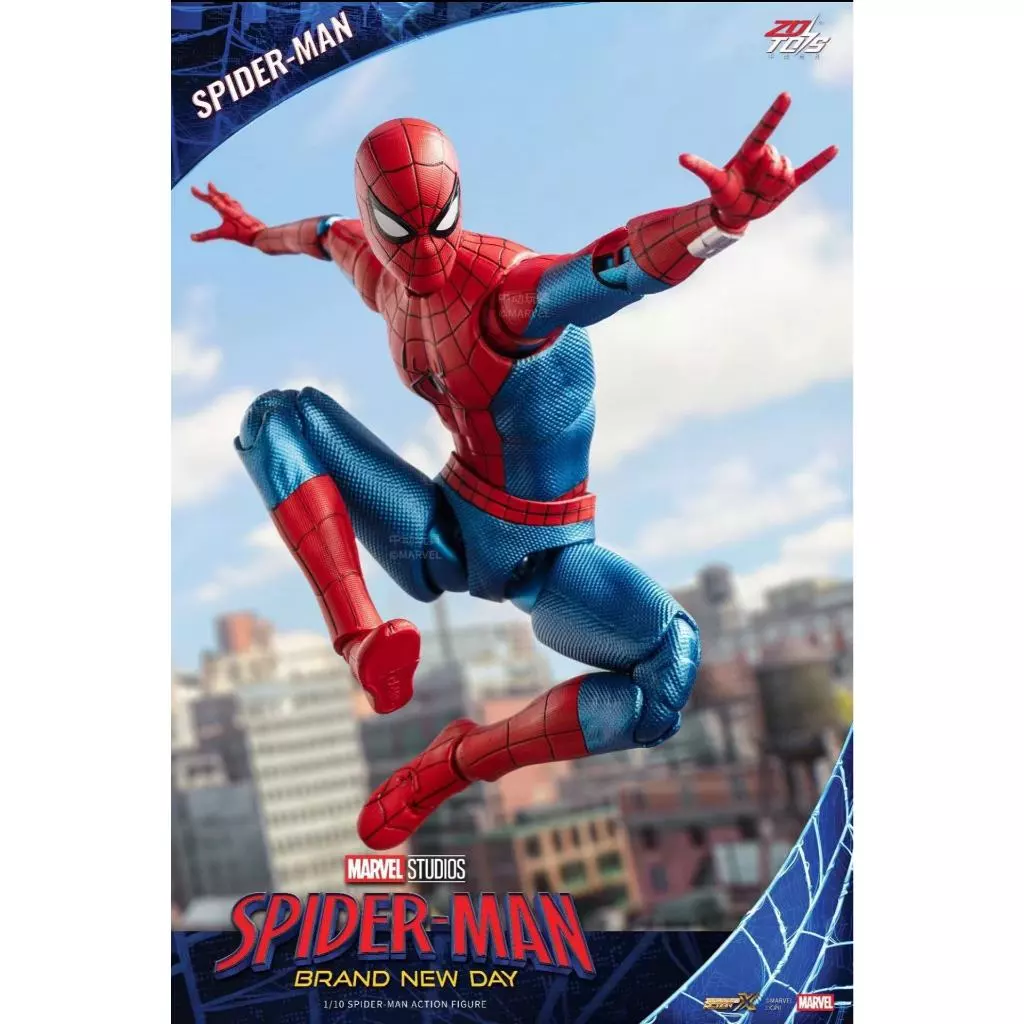 ▲KKangT▲ Genuine ZD TOYS- Marvel brand new day spider-man 7-inch 1:10 movable doll toy