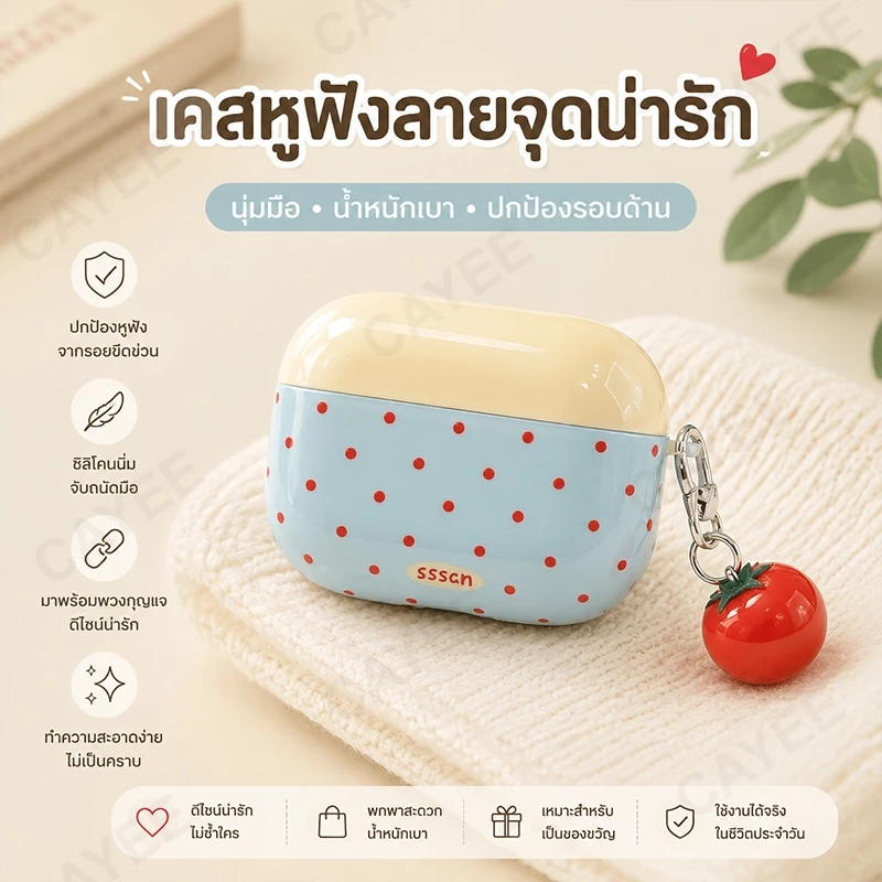 ✅พร้อมส่งในไทย✅ซิลิโคน เคสหูฟังไร้สายบลูทูธ (เคสป้องกัน AirPods4) เคสป้องกันสไตล์สไตล์เกาหลีเหมาะสําหรับ AirPods4 (2024 สไตล์) 1/2/3/Pro/Pro2 airpods 4 case airpods case 4 เคส airpods 4 anc เคส airpods pro 3 airpods case 3/ AirPodsPro3 pro1/2