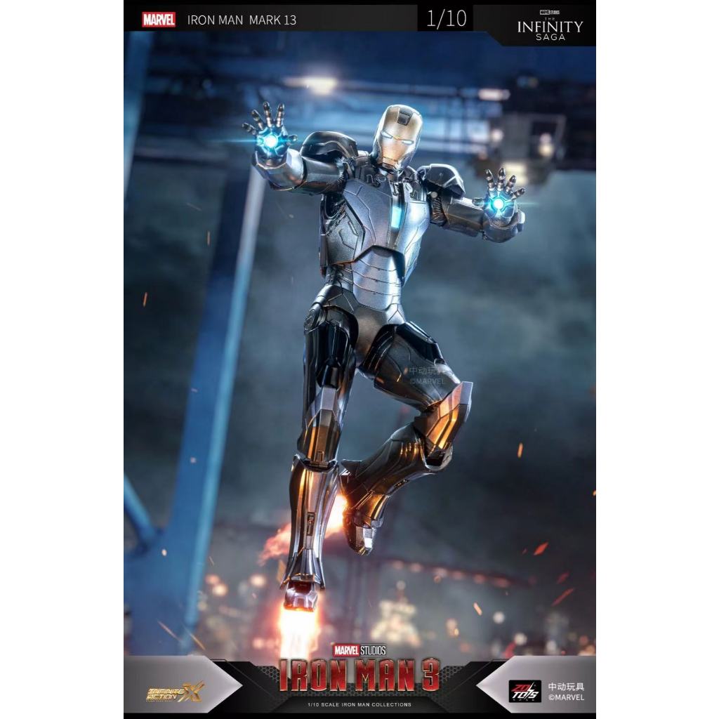 ▲KKangT▲ Genuine ZD TOYS- Marvel IRON MAN MARK 13 7-inch 1：10  movable doll toy