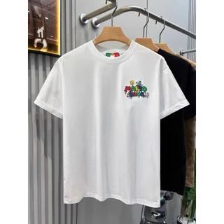 BOOM เสื้อยืดคอกลม ผลิตจากผ้าคอตตอน 100% ลายมาริโอ้ Oversize ระบายอากาศดี เหมาะสำหรับเยาวชน