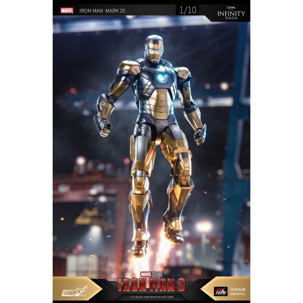 ▲KKangT▲ Genuine ZD TOYS- Marvel IRON MAN MARK 20 7-inch 1：10  movable doll toy
