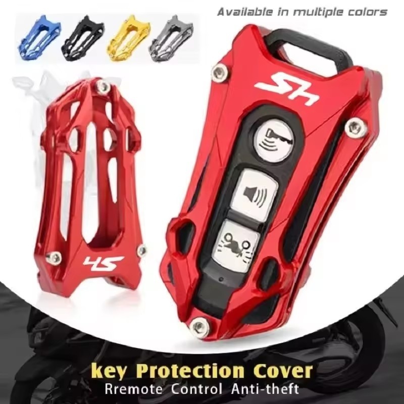 รถจักรยานยนต์ CNC อลูมิเนียมกรณี RFmote ควบคุม Anti-theft Key ป้องกันสําหรับ SH 125 SH 250 SH 300 SH