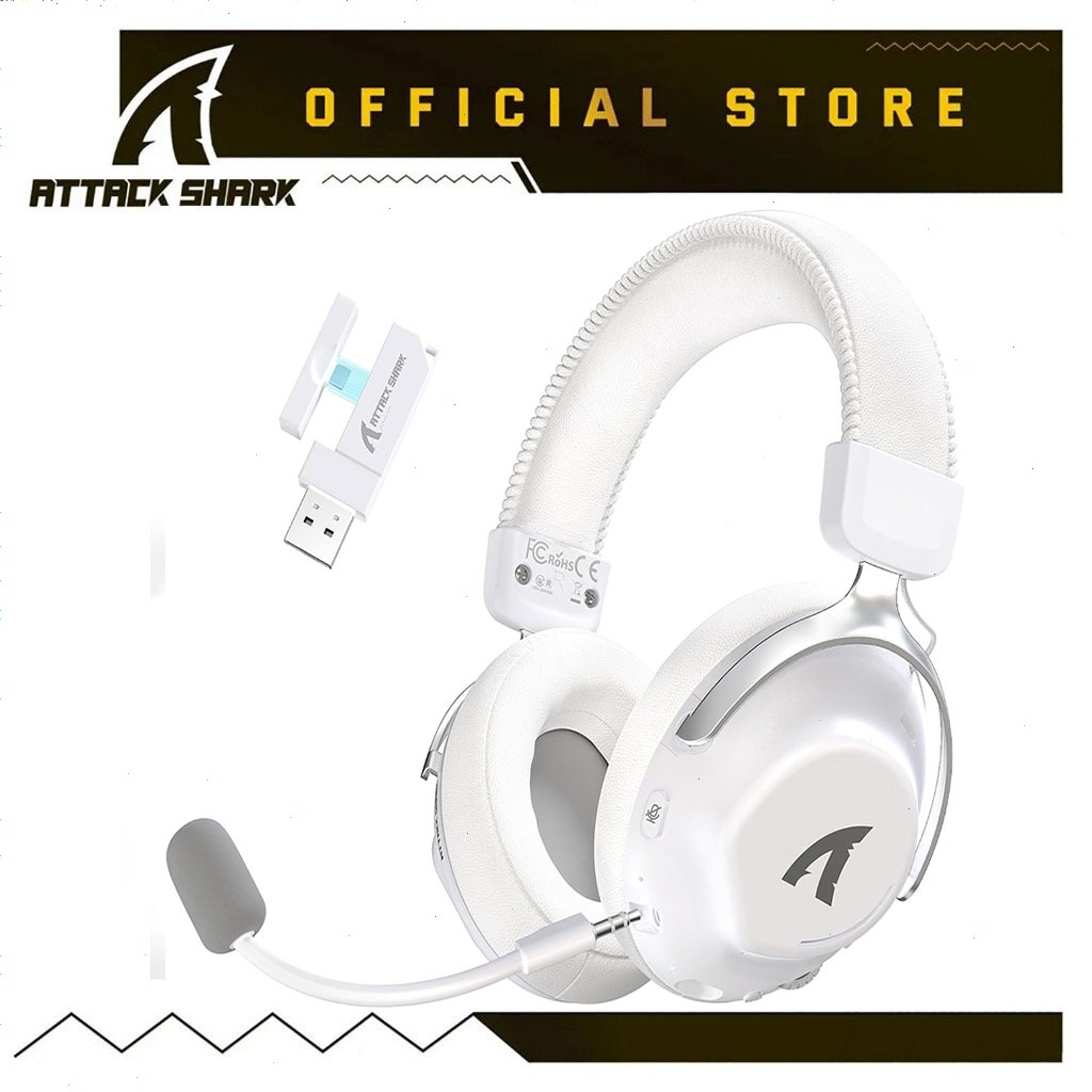 ATTACK SHARK L50PRO ชุดหูฟังเล่นเกมไร้สาย Tri-Mode