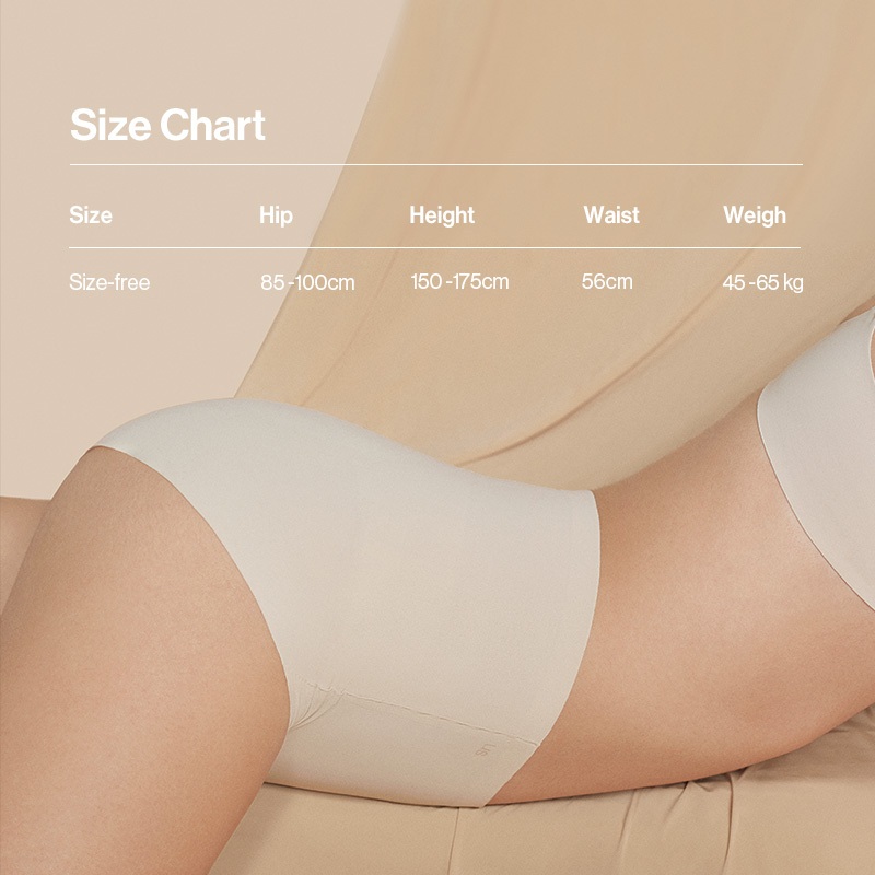 ubras【Freesize underpants】 กางเกงในฟรีไซส์ 3 ชิ้น ไร้รอย ไร้ตะเข็บ ระบายอากาศ เป้าผ้าฝ้าย 100% ใส่สบาย ไม่มีรอยเสื้อผ้า — صورة 8
