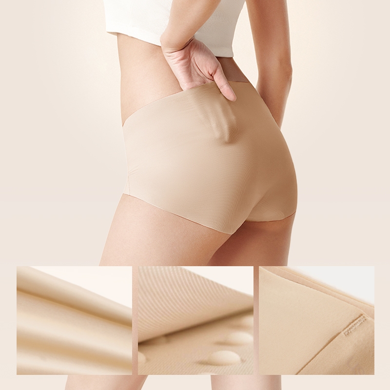ubras【Freesize underpants】 กางเกงในฟรีไซส์ 3 ชิ้น ไร้รอย ไร้ตะเข็บ ระบายอากาศ เป้าผ้าฝ้าย 100% ใส่สบาย ไม่มีรอยเสื้อผ้า — صورة 6