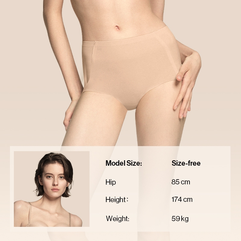 ubras【Freesize underpants】 กางเกงในฟรีไซส์ 3 ชิ้น ไร้รอย ไร้ตะเข็บ ระบายอากาศ เป้าผ้าฝ้าย 100% ใส่สบาย ไม่มีรอยเสื้อผ้า — صورة 3