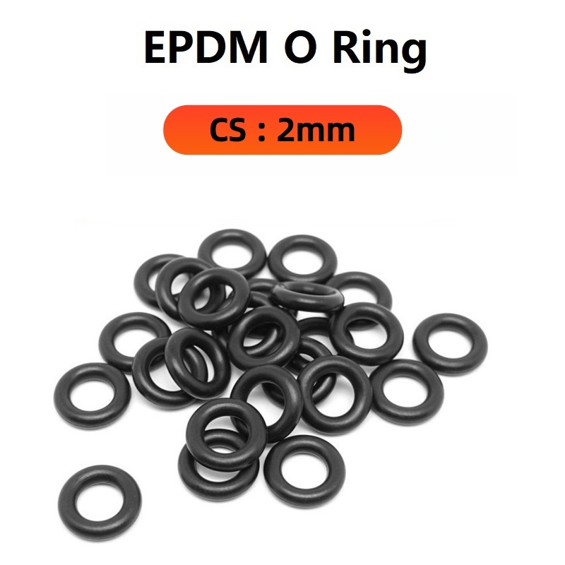 ยางโอริง EPDM ขนาดเส้นผ่าศูนย์กลางลวด 2 มม. ในสต็อกซีล EPDM