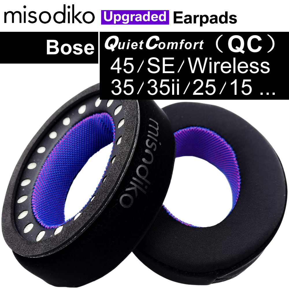 Misodiko แผ่นครอบหูฟัง แบบเปลี่ยน สําหรับ Bose QC45 QC35ii QC35 QC25 QC2 QC15 AE2