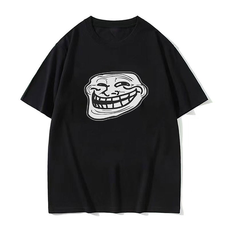 Troll Face Problem Meme T เสื้อปัญหา Troll Meme Face Pro Ace Pr Ny Me ตลกผ้าฝ้าย Tees