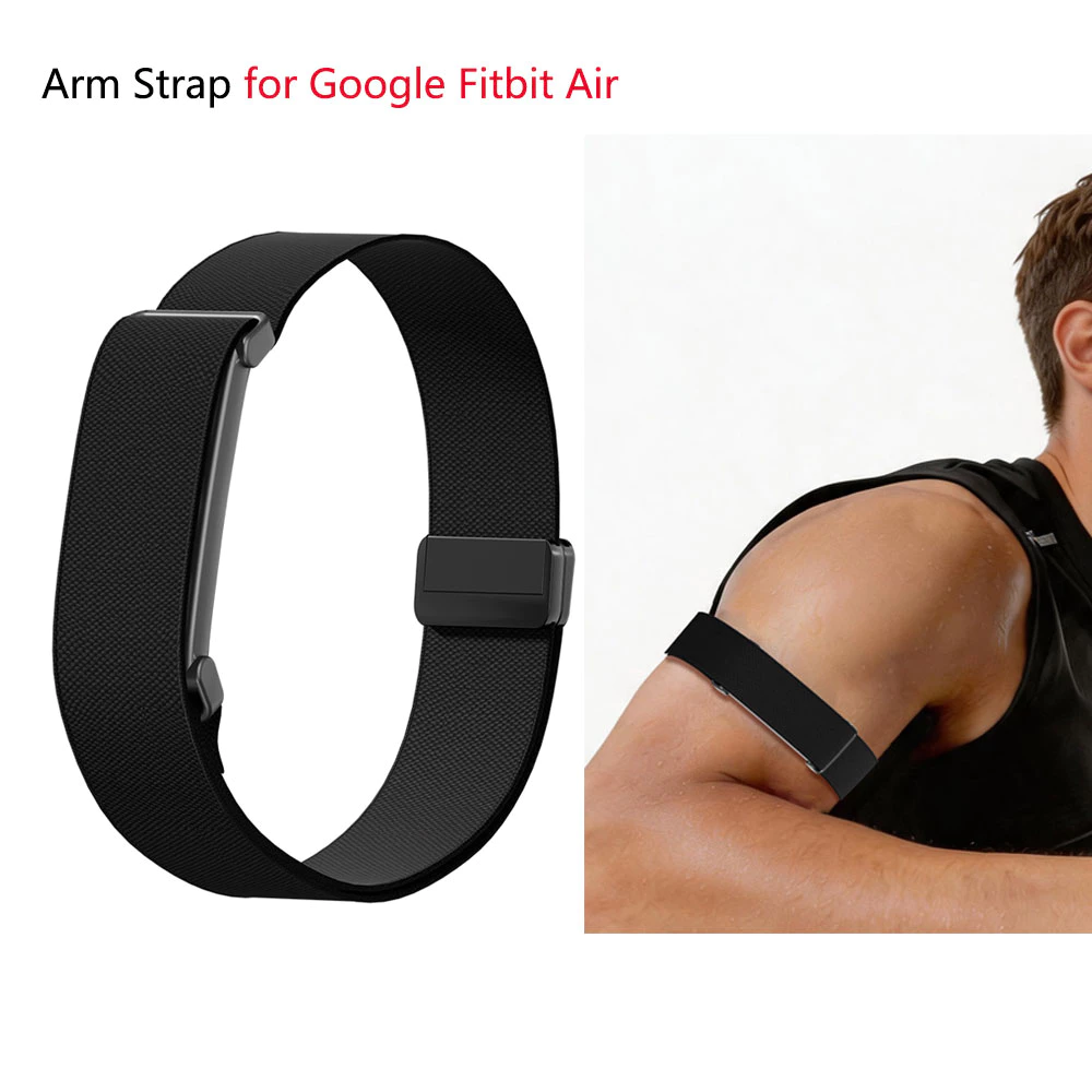 ยืด Bicep สําหรับ Google Fitbit Air Band - ไนลอนกีฬายืดหยุ่นเปลี่ยนแขน/สายรัดข้อเท้าสําหรับ Google Fitbit Air ผู้ชายผู้หญิงปรับ Breathable Fitness Band (ความยาว: 40 ซม.)