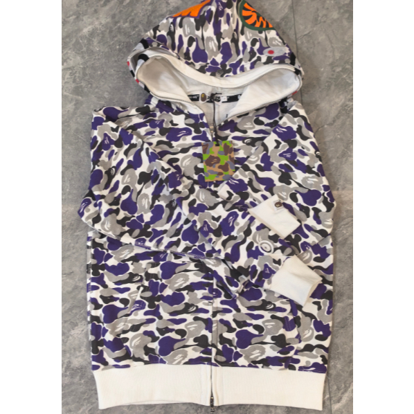 BAPEเสื้อแจ็กเก็ต มีฮู้ด ลายพราง สําหรับผู้ชาย และผู้หญิง