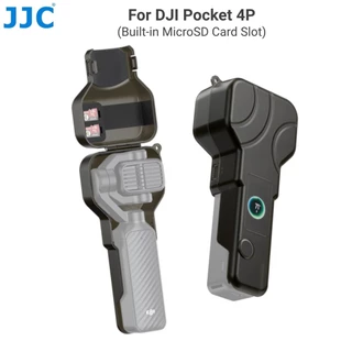 JJC Hard Case เคสแข็งป้องกันสําหรับ DJI Osmo Pocket 4P, ตัวป้องกันหน้าจอกิมบอล Camere พร้อมช่องเสียบการ์ด MicroSD 2 ช่อง