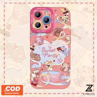 สําหรับOPPO Reno 16F Reno15 F Reno14F Reno14 Pro Reno 13F Reno12 F Reno 11F Reno10 Reno8Z Reno7Z Reno8T Reno5 Reno4 Reno6zน่ารักการ์ตูนสัตว์เชือกแขวนAnti drop TPUโทรศัพท์Ca