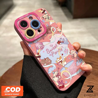 สําหรับOPPO Reno 16F Reno15 F Reno14F Reno14 Pro Reno 13F Reno12 F Reno 11F Reno10 Reno8Z Reno7Z Reno8T Reno5 Reno4 Reno6zน่ารักการ์ตูนสัตว์เชือกแขวนAnti drop TPUโทรศัพท์Ca