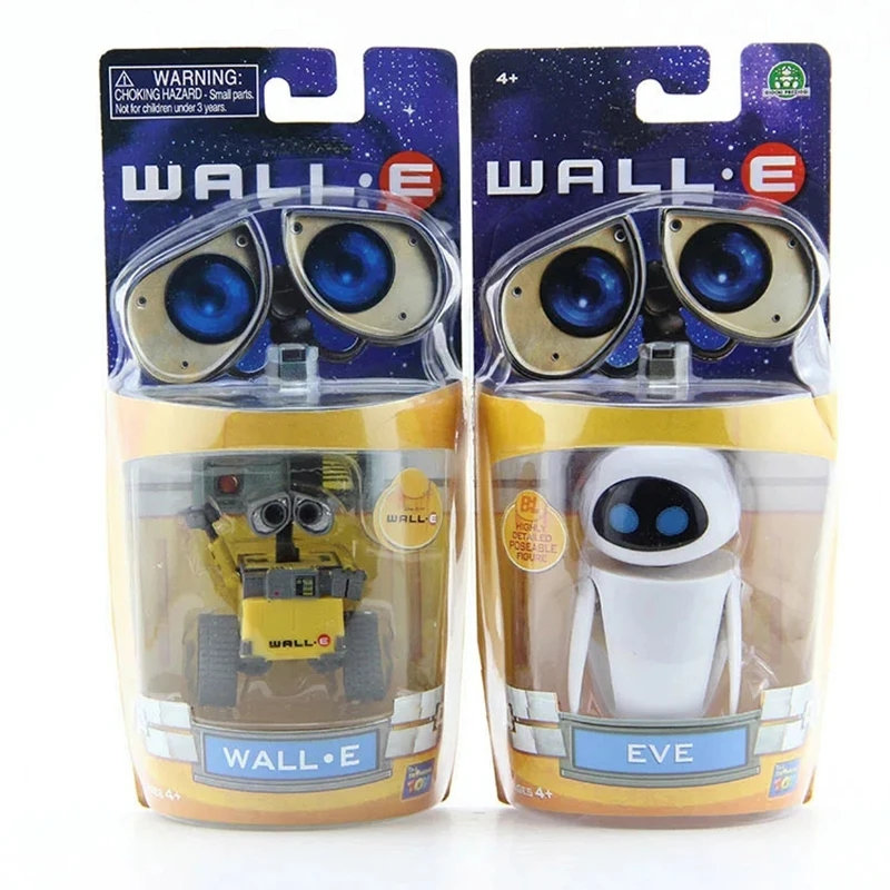 มาใหม่ Wall-E Robot Wall E & EVE PVC Action Figure Collection ของเล่นตุ๊กตาพร้อมกล่อง
